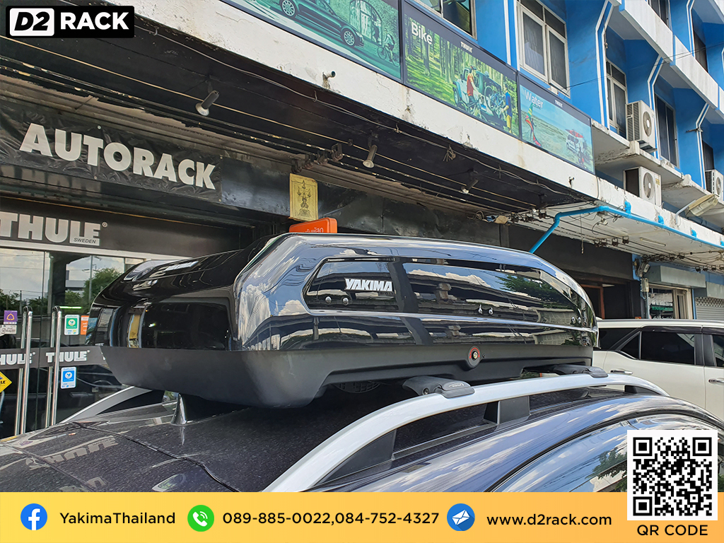 กล่องหลังคารถ YAKIMA Easytrip 400 กล่องสัมภาระบนหลังคา มือสอง กล่องวางของบนหลังคา กล่องเก็บของติดรถยนต์ : ผลงานติดตั้ง กล่องหลังคารถยนต์ roof box Subaru XV ซูบารุ เอ็กซ์วี