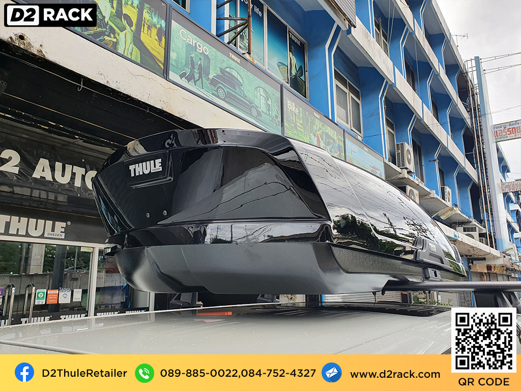 กล่องติดหลังคา thule มือสอง thule Motion XT XXL กล่องสัมภาระบนหลังคา กล่องบนหลังคา กล่องติดหลังคา : ผลงานติดตั้ง กล่องหลังคารถยนต์ roof box Toyota Alphard โตโยต้า อัลพาร์ด
