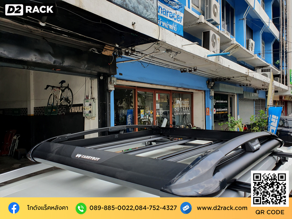 Honda BR-V ติดตั้ง แร็ควางสัมภาระบนหลังคา CARRYBOY Roofrack รุ่น CB550N 100x120 cm