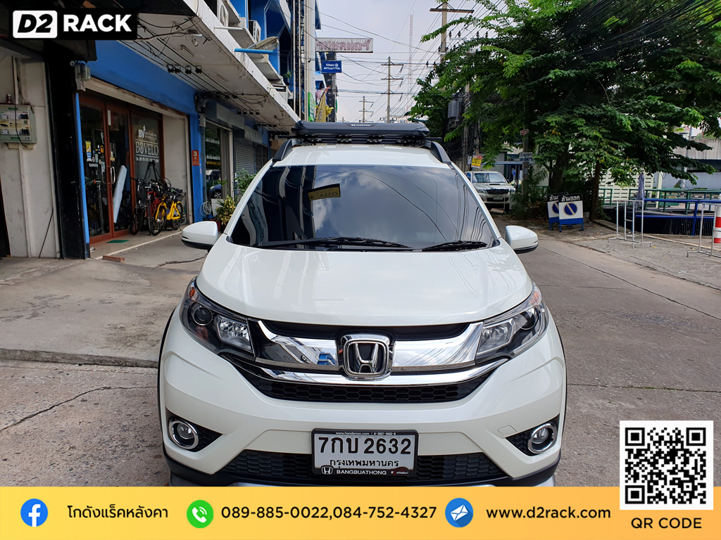 Honda BR-V ติดตั้ง แร็คหลังคารถยนต์ CARRYBOY Roofrack รุ่น CB550N 100x120 cm