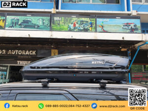 ที่วางของบนหลังคารถ Roofbox KETSU M2 GLOSSY กล่องหลังคารถ