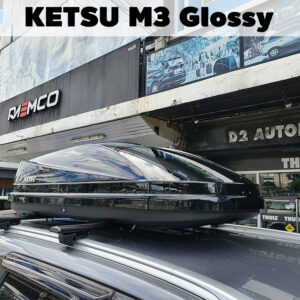 กล่องเก็บของบนหลังคารถ Roofbox KETSU M3 GLOSSY กล่องสัมภาระบนหลังคา