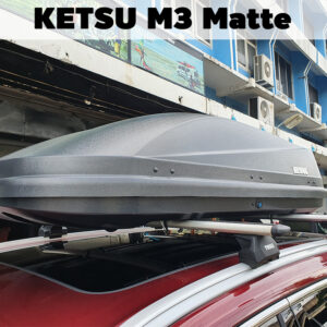 กล่องเก็บของบนหลังคารถ Roofbox KETSU M3 MATTE กล่องสัมภาระบนหลังคา