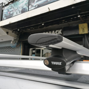 ขาแร็คหลังคา Thule Roof rail ประกอบด้วย ชุดขาจับแร็ค thule 775 + ชุดคานขวาง thule wingbar แรคติดหลังคารถ rackหลังคารถเก๋ง ทูเล่ แร็คหลังคาราคา