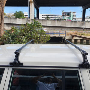 rackหลังคา Thule Rain Gutters ประกอบด้วย ชุดขาจับแร็ค thule 951 + ชุดคานขวาง thule squarebar แร็คหลังคามือสองมีนบุรี ราวแร็คหลังคา ทูเล่ แร็คหลังคามือสองขายดี