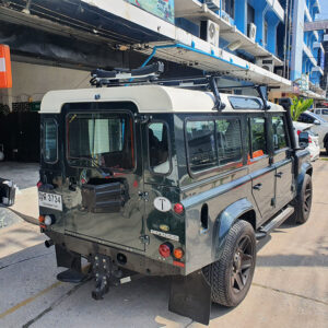 แร็คหลังคา Thule Rain Gutters ประกอบด้วย ชุดขาจับแร็ค thule 953 + ชุดคานขวาง thule squarebar ขายึดแร็คหลังคามือสอง แร็คหลังคาเก๋ง ทูเล่ thuleแร็คหลังคา