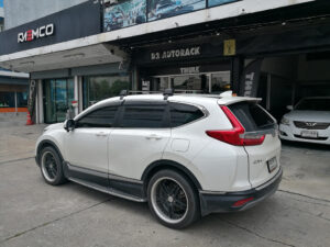 ขายึดแร็คหลังคาทําเอง YAKIMA Normal Roof รุ่น Flush Bar NR01 ประกอบด้วย ชุดขาจับแร็ค YAKIMA + ชุดคานขวาง ครบชุด แร็คหลังคารถยนต์มือสอง แร็คหลังคายาริส ยากิมา ตัวยึดแร็คหลังคา