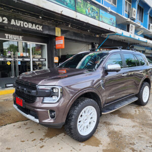 แร็คหลังคา4x4 YAKIMA Flush Rail รุ่น Through Bar FH02 ประกอบด้วย ชุดขาจับแร็ค YAKIMA + ชุดคานขวาง ครบชุด แร็คหลังคารถตู้มือสอง วิธีติดแร็คหลังคารถเก๋ง ยากิมา แร็คติดหลังคารถเก๋ง