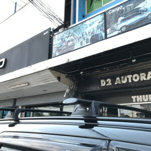 บาร์หลังคารถ YAKIMA Fix Point รุ่น Through Bar FP02 ประกอบด้วย ชุดขาจับแร็ค YAKIMA + ชุดคานขวาง ครบชุด ขายrackหลังคาthuleแท้มือสอง ราวหลังคามือสอง