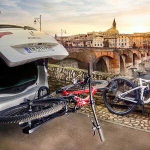 rack จักรยาน BuzzRack Racer 2 พับเอนได้ หยิบของ เปิดฝากระโปรงท้ายรถได้ ไม่ต้องนำจักรยานออก