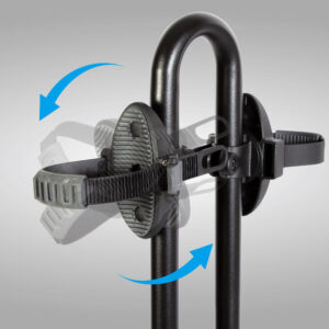 แร็คจับจักรยาน BuzzRack Racer 2 ออกแบบสาย Strap สำหรับปรับ และยึดจับการเฟรมจักรยานได้ สะดวก และง่ายในการติดตั้ง