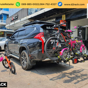 แร็คใส่จักรยาน BuzzRack Racer 2 ติดตั้งกับ Mitsubishi Pajero แร็คจักรยานมือสอง แร็คล็อคจักรยาน มิตซูบิชิ ปาเจโร่