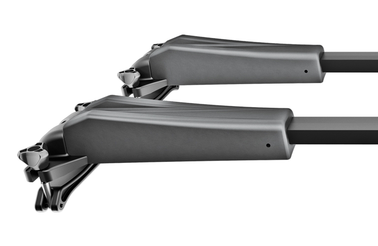 แร็คยึดจับSurfboard THULE รุ่น Board Shuttle 811 กระจายแรงกดบนตัวเซิร์ฟบอร์ดได้ดี ด้วยยางรองรับที่ออกแบบมาเพื่อปรับให้เข้ากับบอร์ด