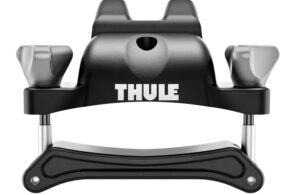 ชุด แร็คสำหรับบรรทุกSurfboard THULE Board Shuttle 811 มีการออกแบบให้ยึดจับกับคานได้แน่นหนา และลูกบิดหมุนล็อค ที่ใช้งานง่าย