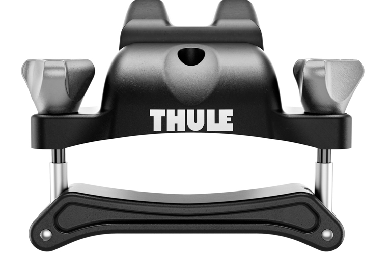 ชุด แร็คสำหรับบรรทุกSurfboard THULE Board Shuttle 811 มีการออกแบบให้ยึดจับกับคานได้แน่นหนา และลูกบิดหมุนล็อค ที่ใช้งานง่าย