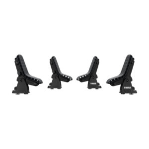 แร็คบรรทุกบอร์ด THULE Dockgrip 895 สามารถบรรทุกเรือได้หลากหลายรูปทรง ชุดแร็คแบบอานม้า สามารถหมุนได้อิสระ 2 อัน พร้อมชุดปรับระดับการตั้งองศา