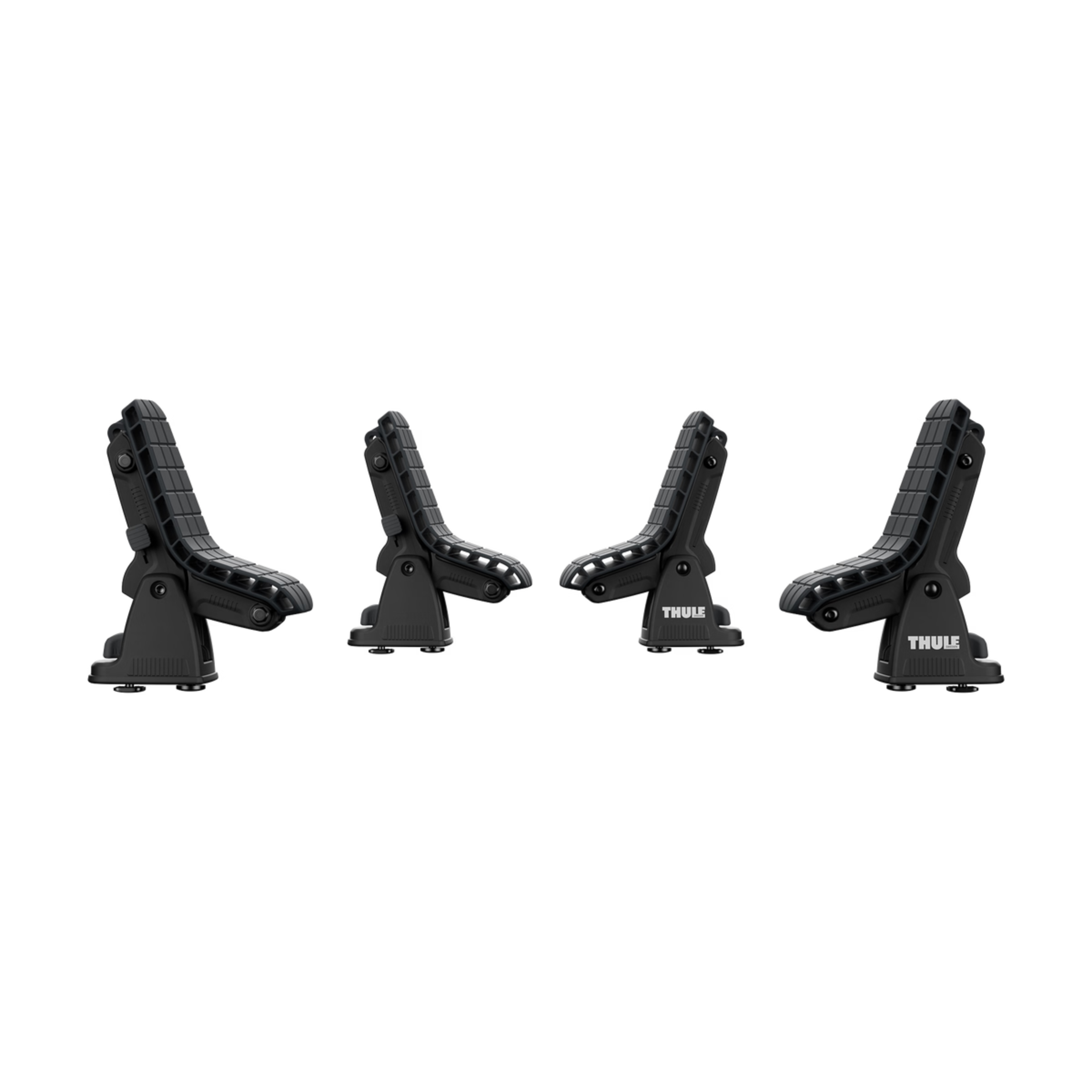 แร็คบรรทุกบอร์ด THULE Dockgrip 895 สามารถบรรทุกเรือได้หลากหลายรูปทรง ชุดแร็คแบบอานม้า สามารถหมุนได้อิสระ 2 อัน พร้อมชุดปรับระดับการตั้งองศา