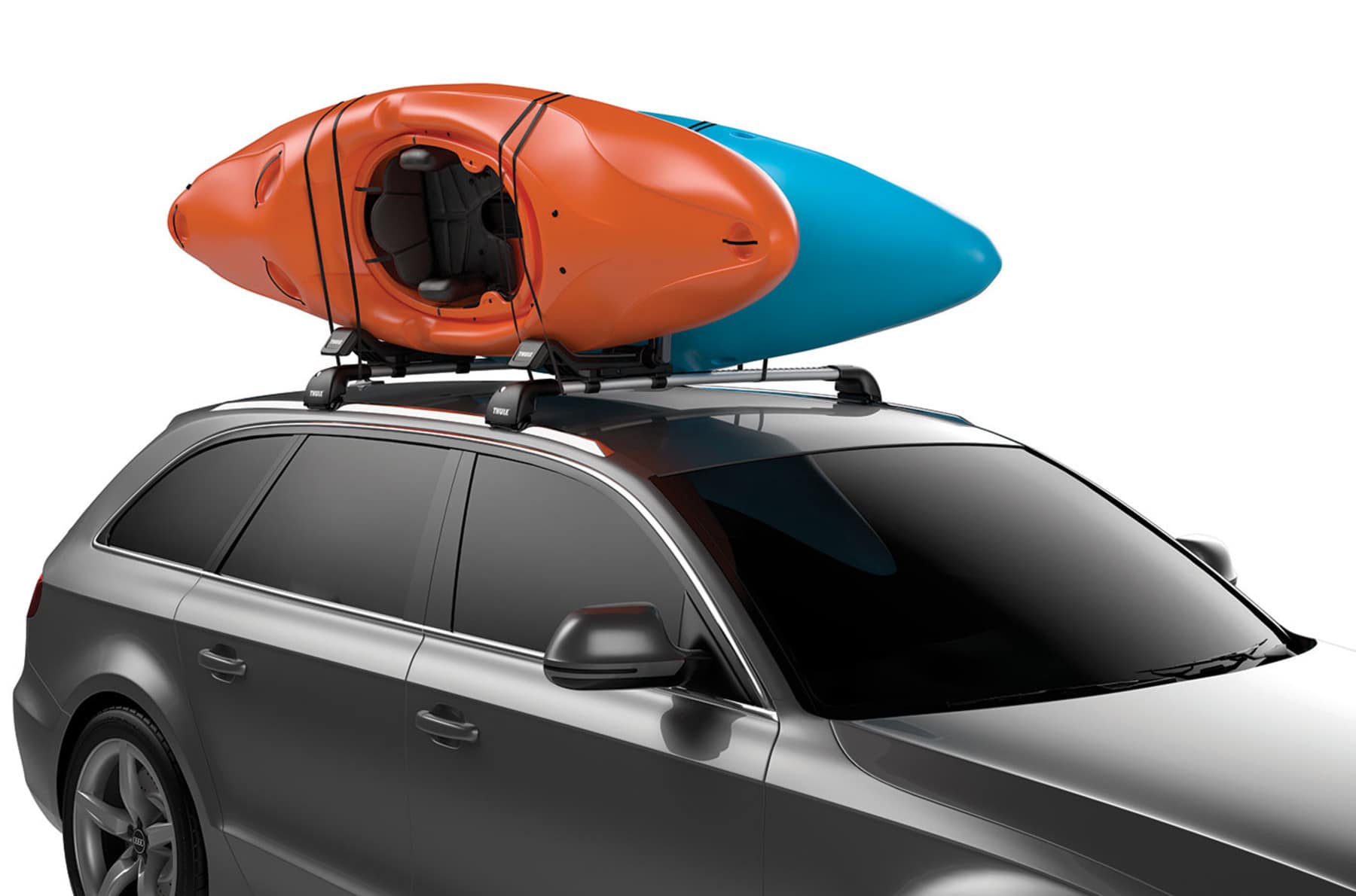 แร็ควางเรือบนหลังคา THULE Hull a port xt 848