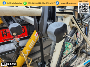 แร็คห้อยจักรยาน THULE Velocompact 924 ติดตั้งกับ Porsche Cayenne rackBuzzRackมือสอง แร็คจักรยานหลังคา ปอร์เช่ คาเยนน์