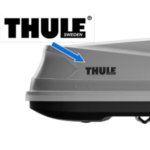 สติ๊กเกอร์โลโก้ THULE สำหรับ กล่องใส่ของบนหลังคารถ รหัส 14713 Sticker Black